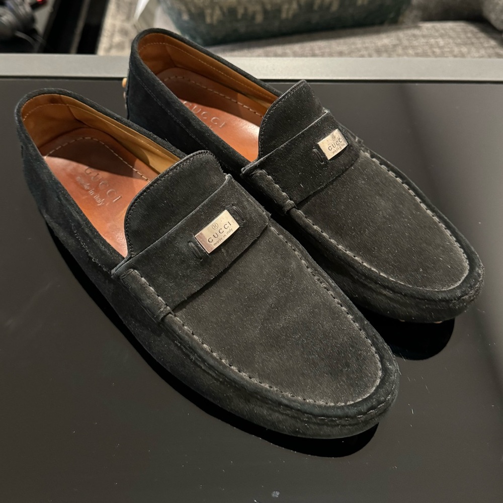 Gucci Driver in Black Suede - Men’s (8)